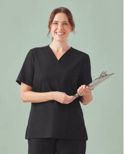 Pulse V-Neck Scrub Top, Ladies